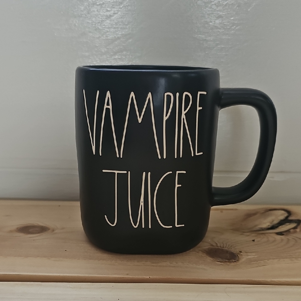 Rae Dunn Black Vampire Juice Mug